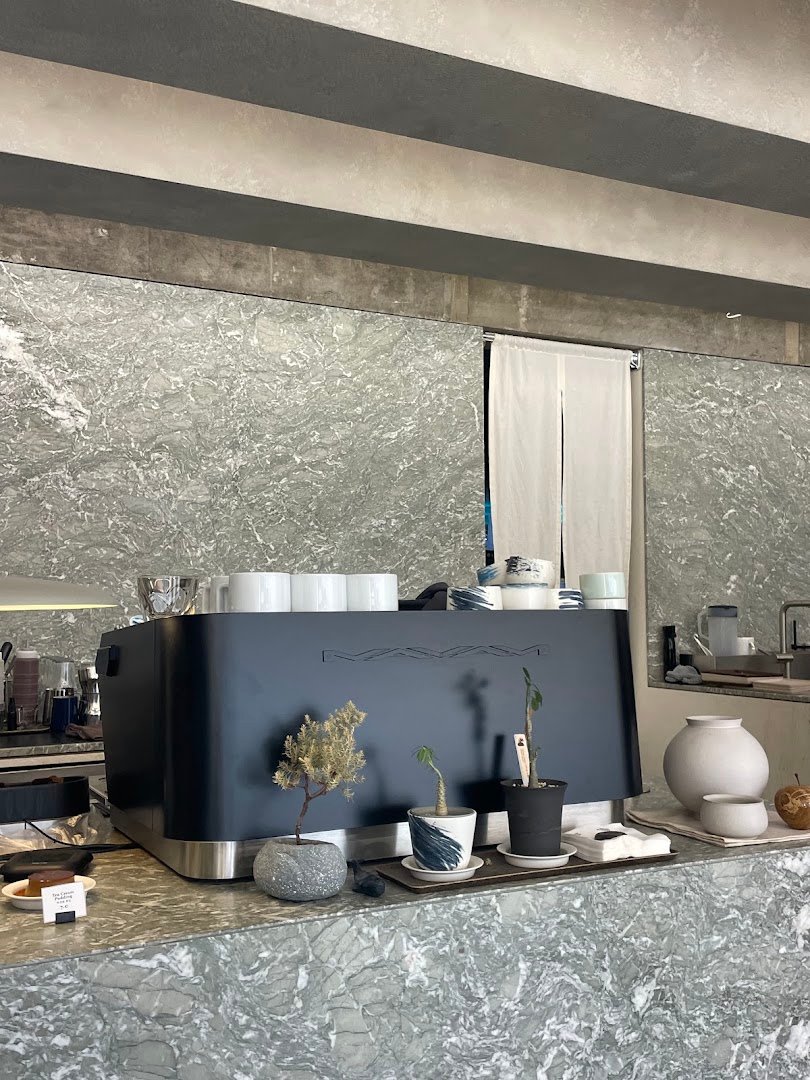 Interior of Dorae Knot, specialty coffee shop in Seoul