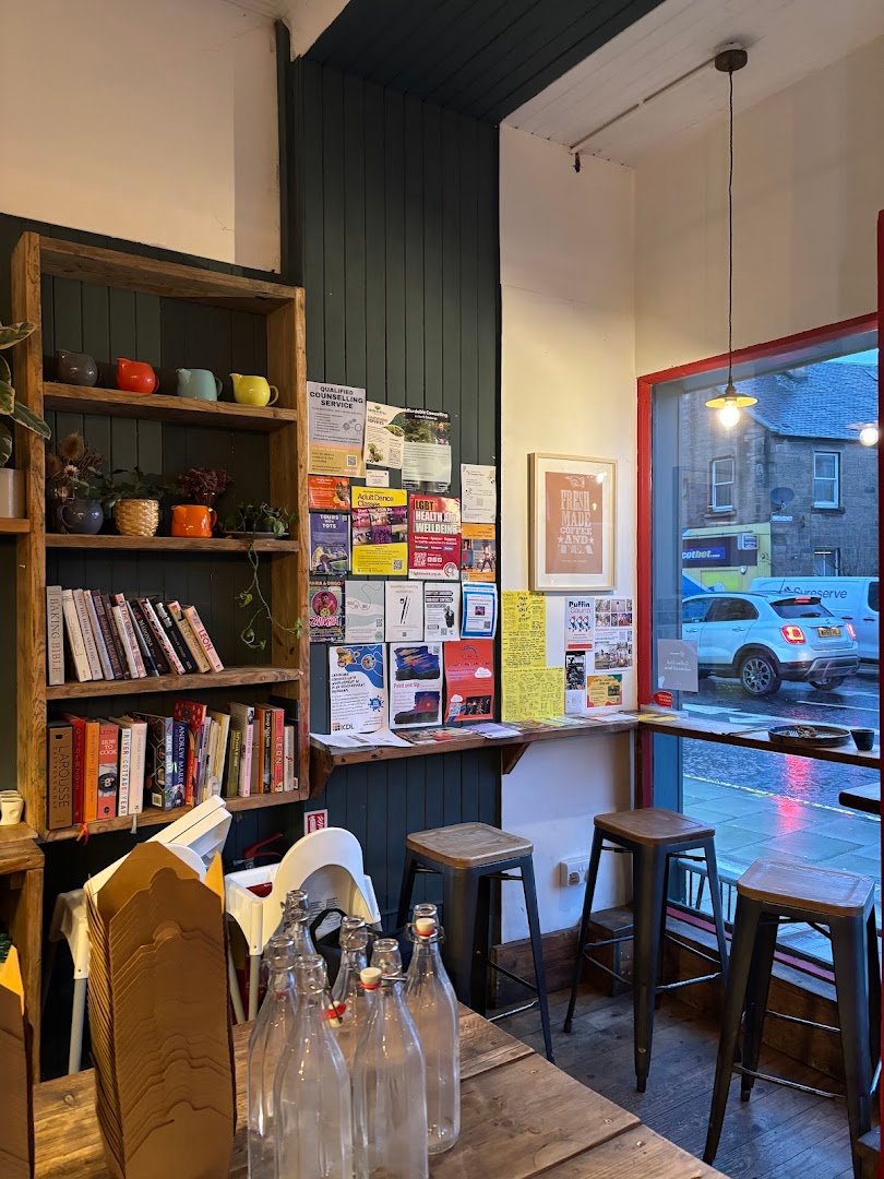 Interior of Red Kite Café, specialty coffee shop in Edinburgh