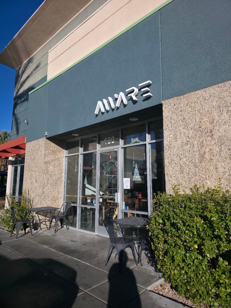 Storefront of Aware Coffee, specialty coffee shop in Las Vegas