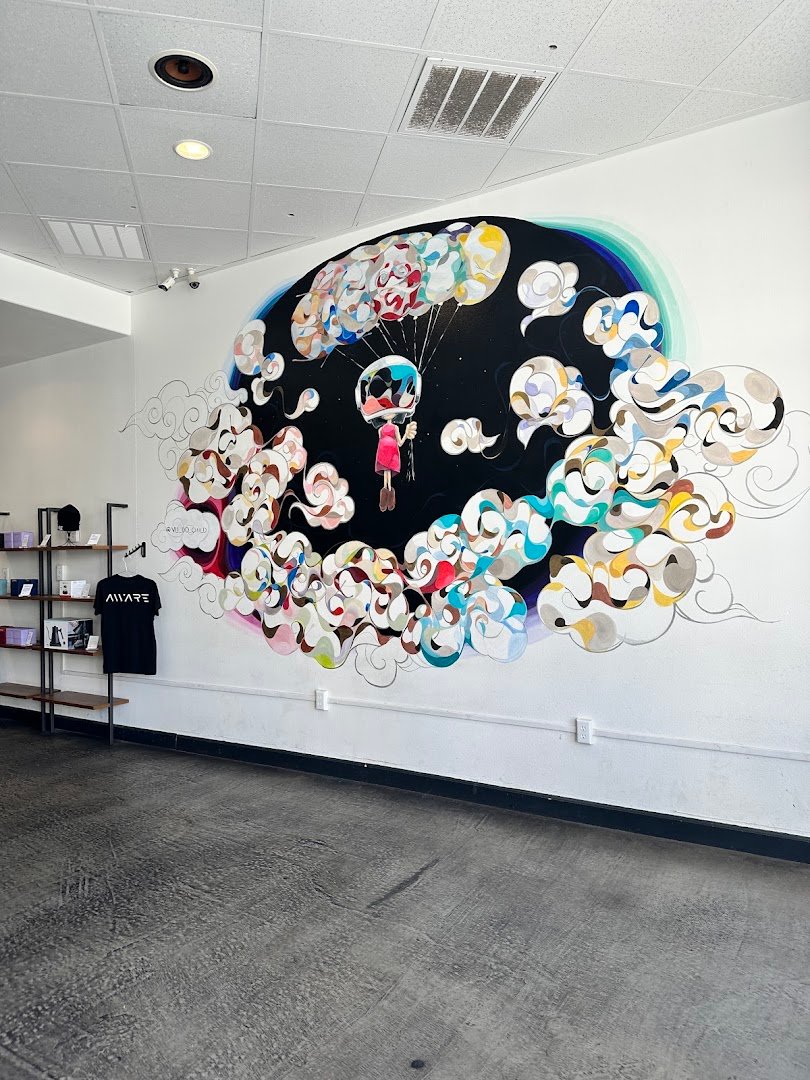 Interior of Aware Coffee, specialty coffee shop in Las Vegas