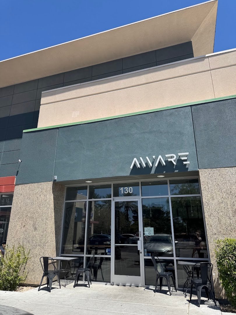 Storefront of Aware Coffee, specialty coffee shop in Las Vegas