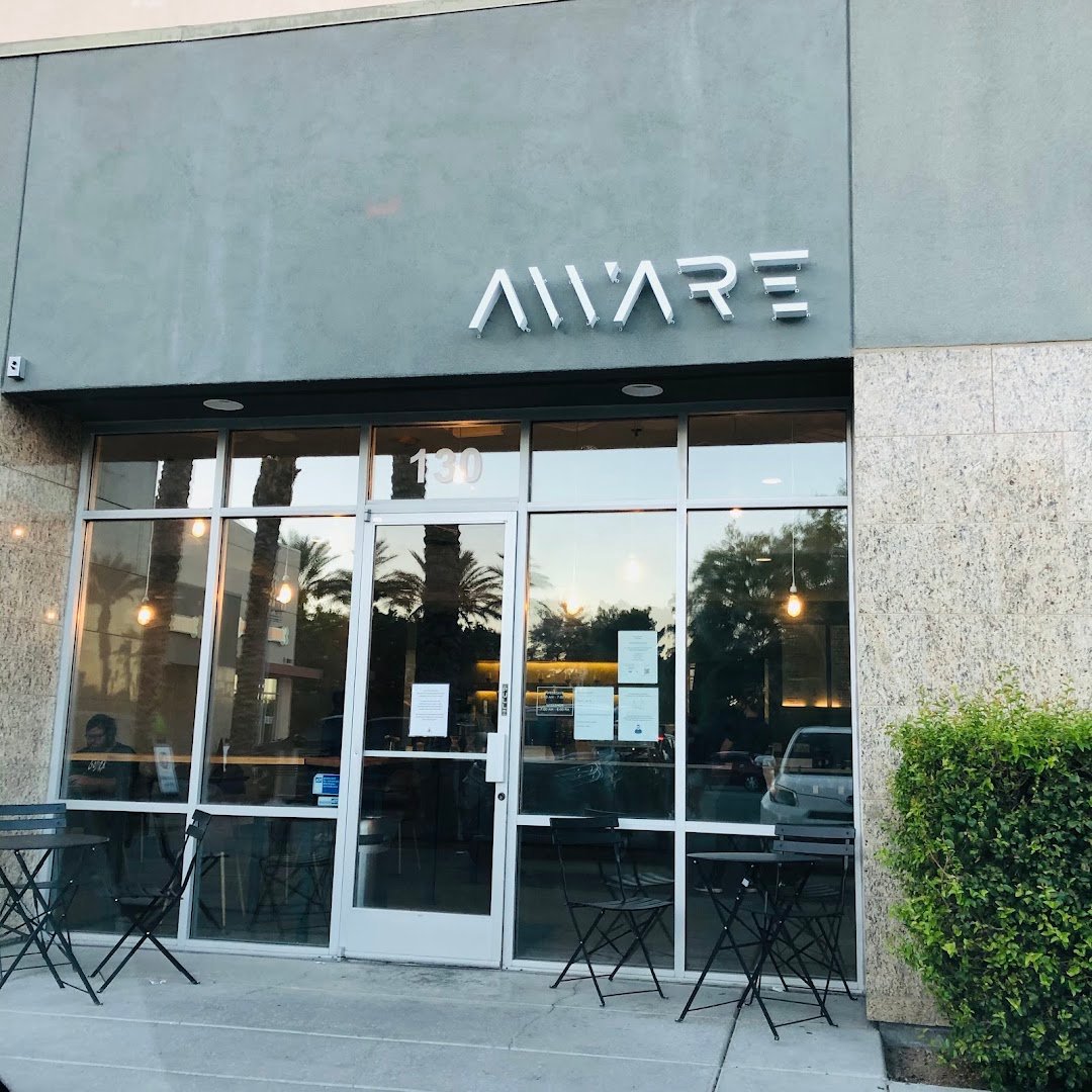 Storefront of Aware Coffee, specialty coffee shop in Las Vegas