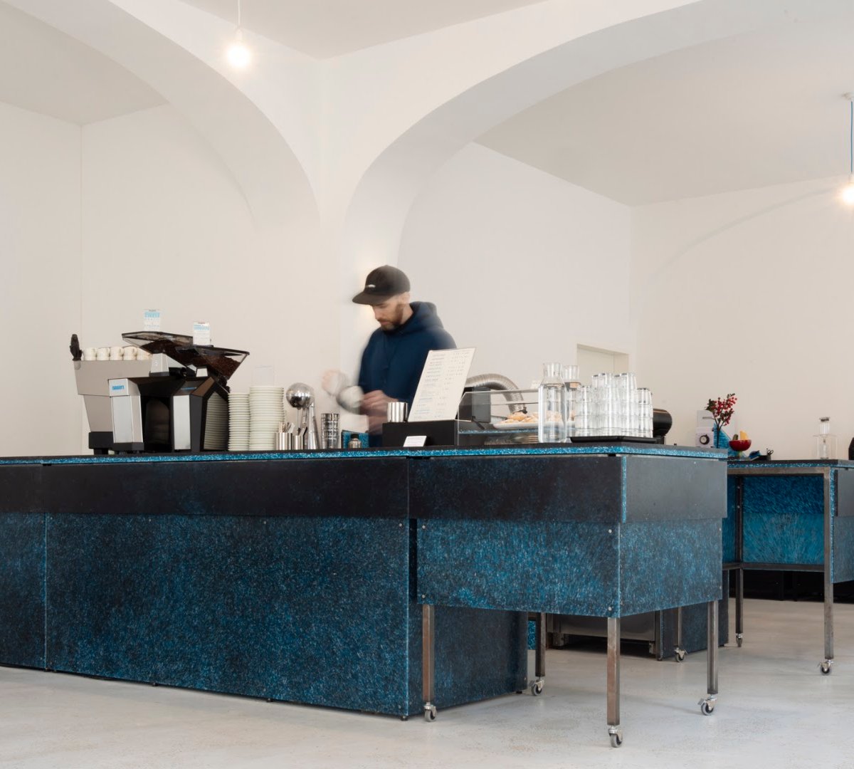 Interior of BEANDEPENDENT, specialty coffee shop in Vienna