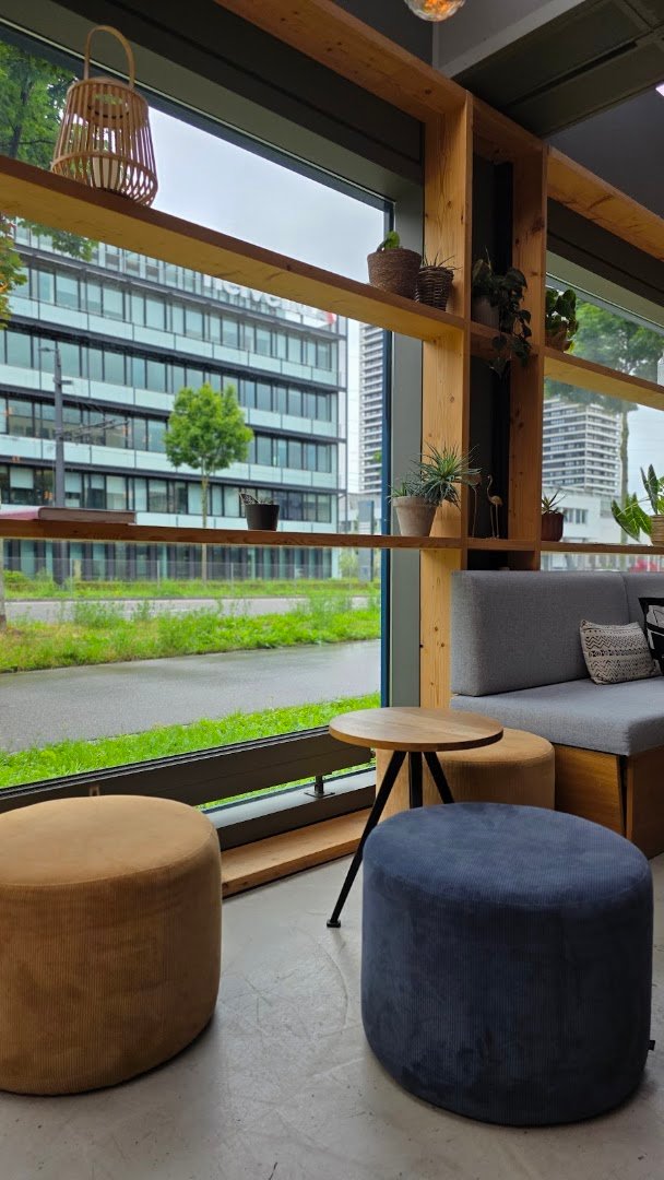 Interior of Stettbacher, specialty coffee shop in Zurich