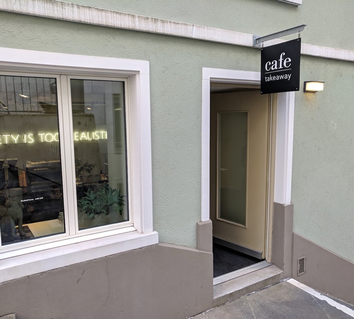 Storefront of Lamassu Specialty Coffee, specialty coffee shop in Zurich
