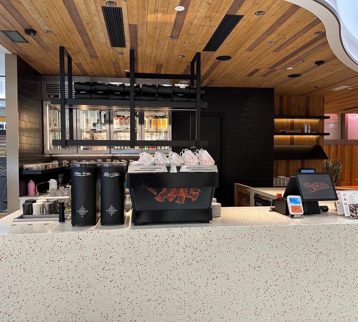 Interior of Elephant Grounds, specialty coffee shop in Hong Kong