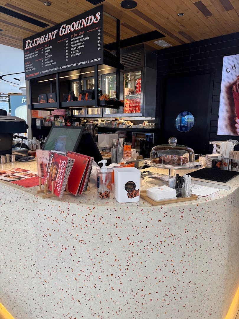 Interior of Elephant Grounds, specialty coffee shop in Hong Kong