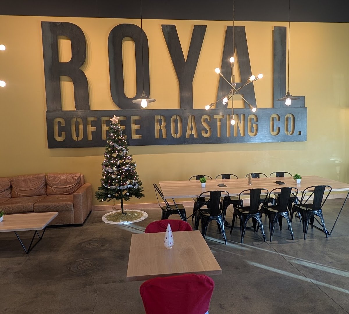 Interior of Royal Coffee Roasting, specialty coffee shop in Las Vegas