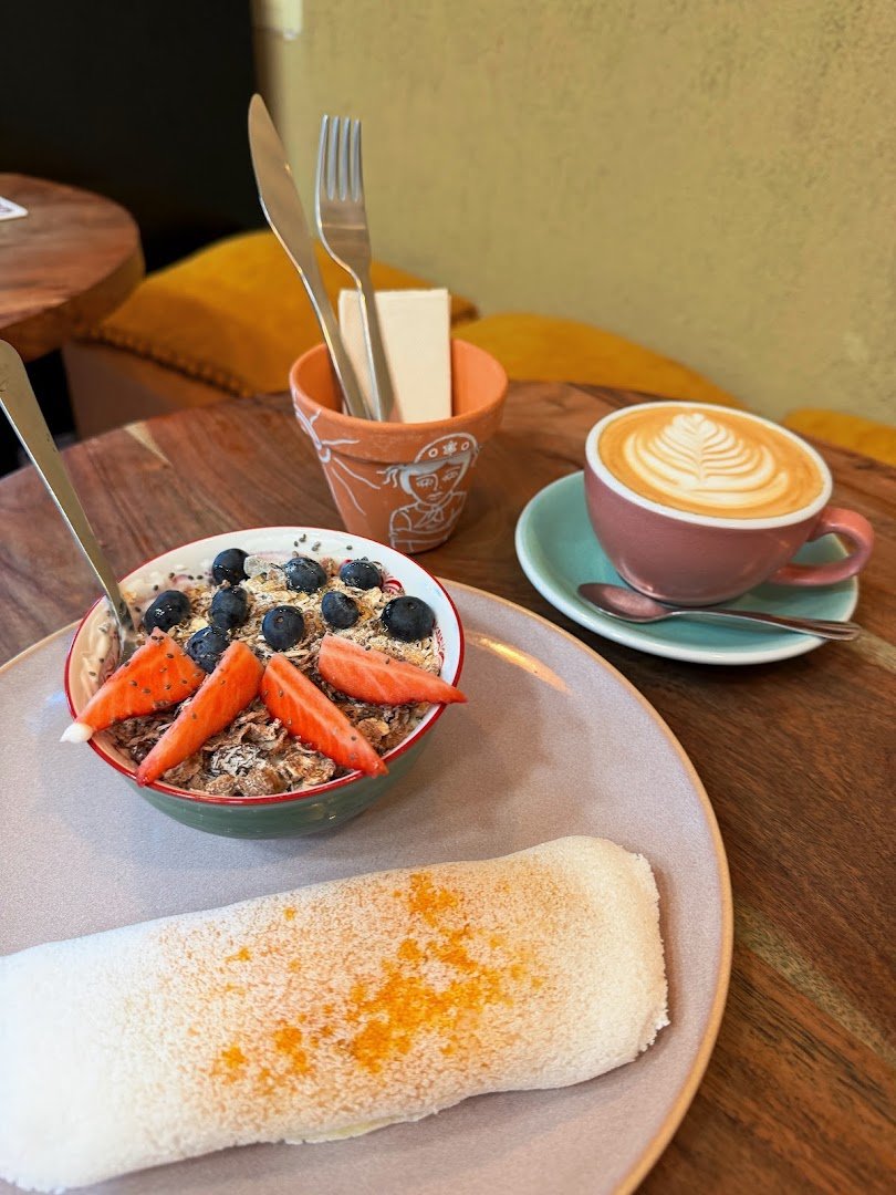 Coffee at Oxe Coffee, specialty coffee shop in Lisbon