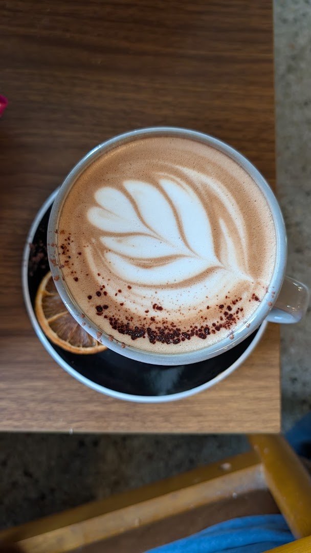 Coffee at Calvin Fletcher's Coffee Company, specialty coffee shop in Indianapolis