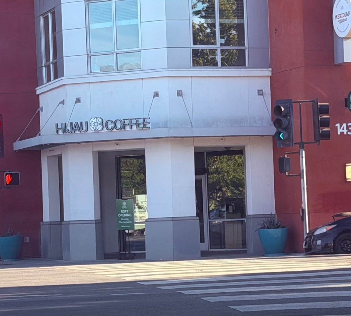 Storefront of Hijau Coffee, specialty coffee shop in San Jose