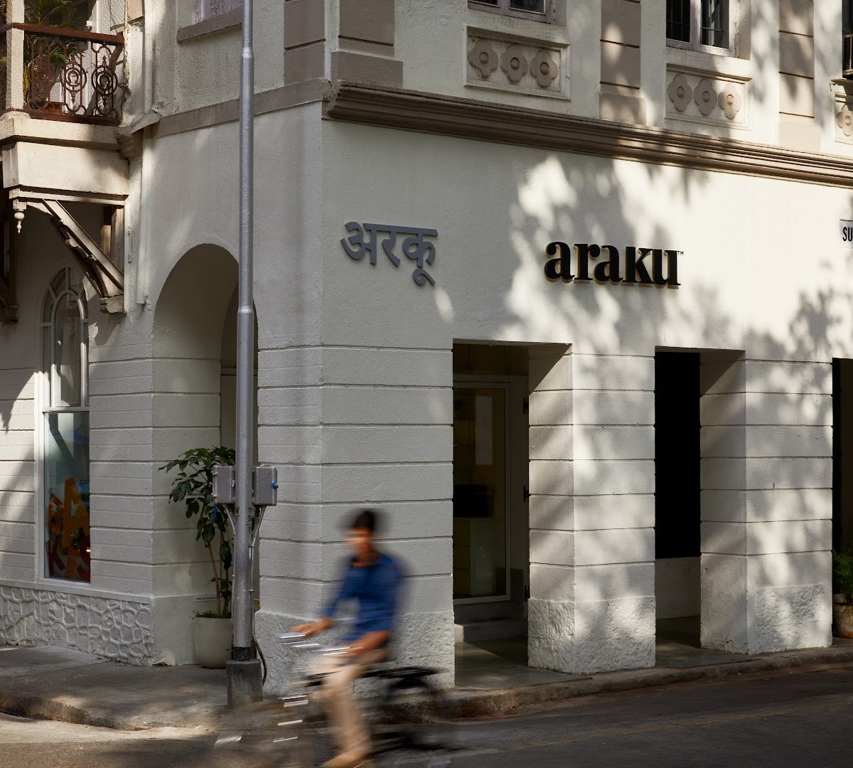 Storefront of ARAKU Coffee, specialty coffee shop in Mumbai