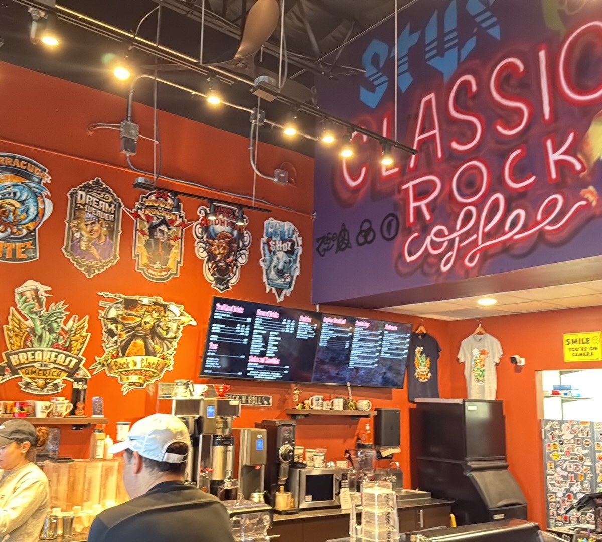 Interior of Classic Rock Coffee San Antonio, specialty coffee shop in San Antonio