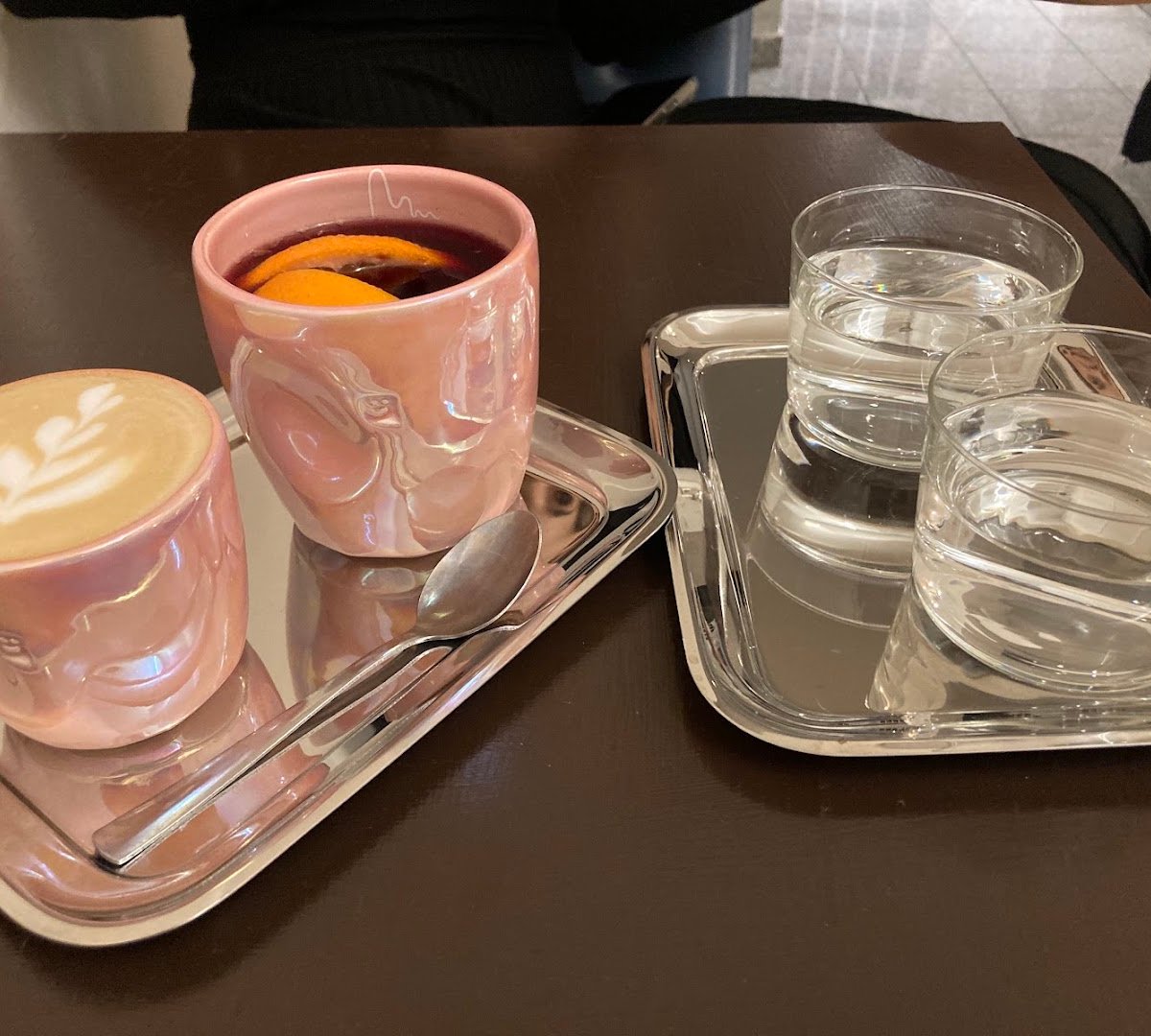 Coffee at ANWI cafe, specialty coffee shop in Prague