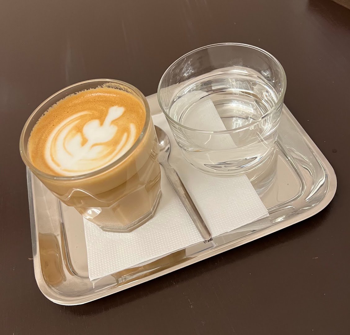 Coffee at ANWI cafe, specialty coffee shop in Prague