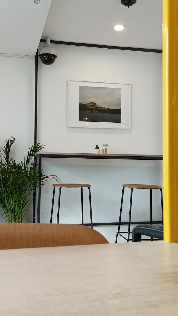 Interior of Williams & Johnson Coffee Co., specialty coffee shop in Edinburgh