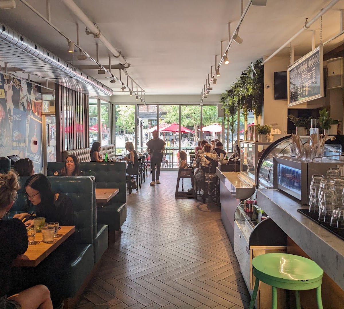 Interior of Tommy Café, specialty coffee shop in Montreal