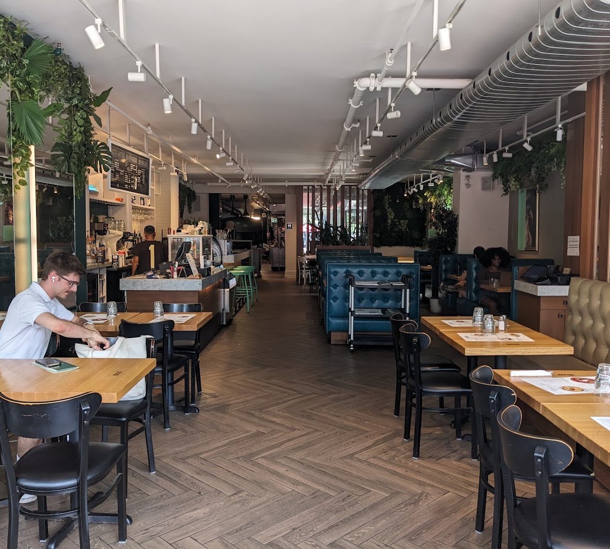Interior of Tommy Café, specialty coffee shop in Montreal