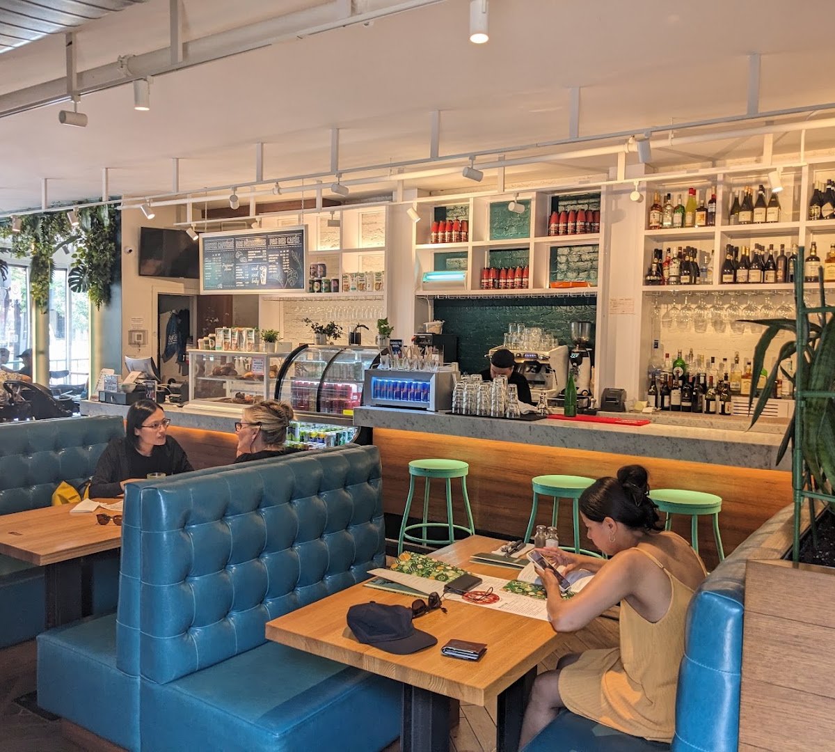 Interior of Tommy Café, specialty coffee shop in Montreal