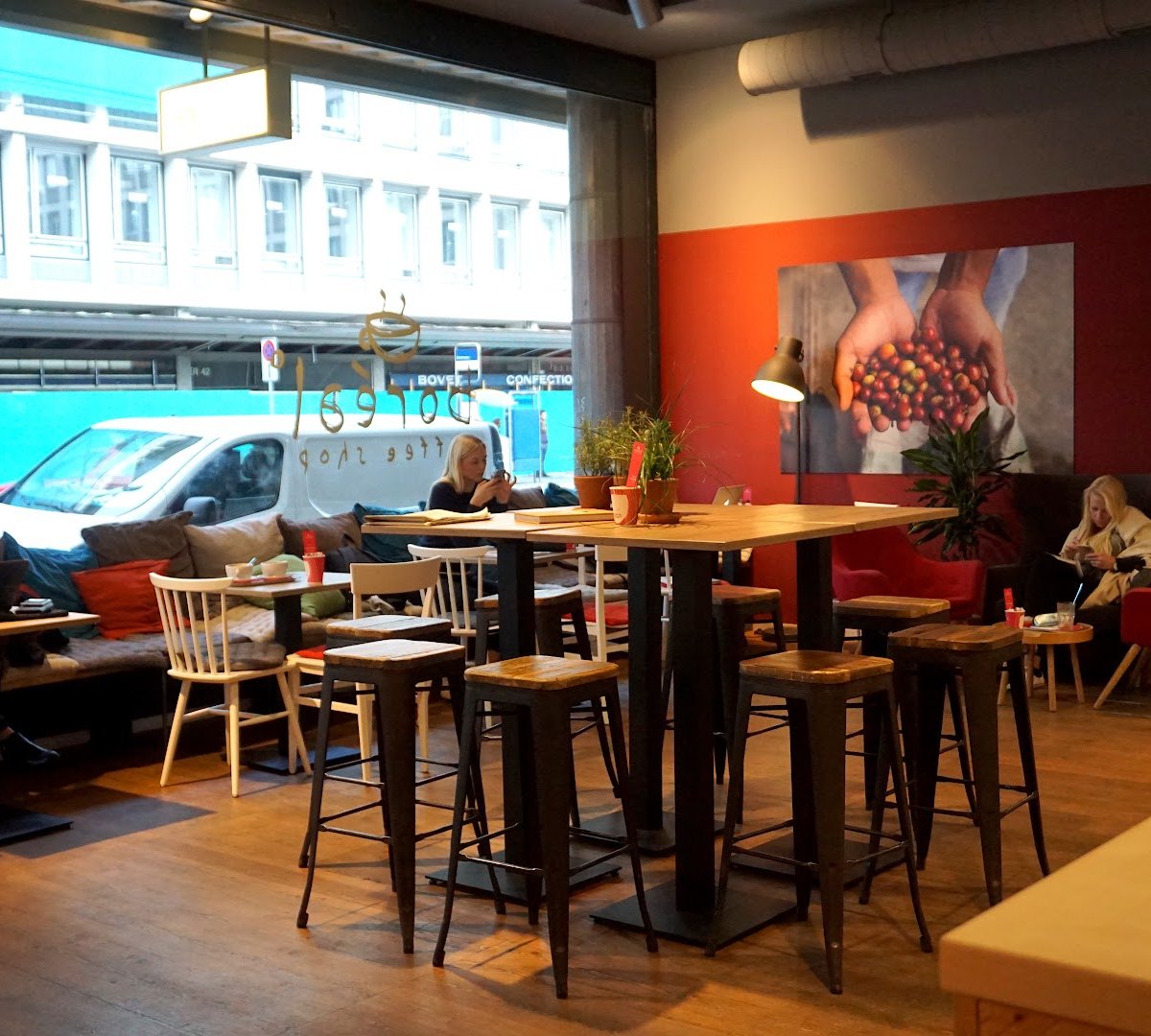 Interior of Boréal Coffee Shop - Talacker, specialty coffee shop in Zurich