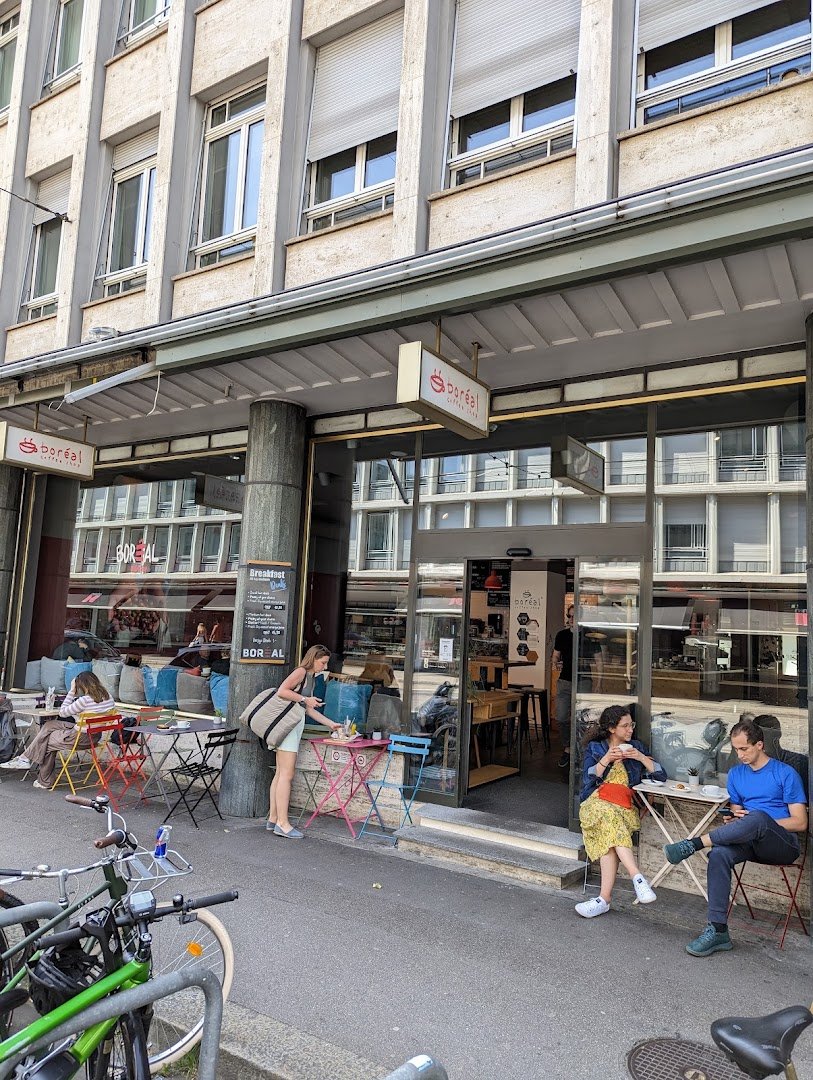 Storefront of Boréal Coffee Shop - Talacker, specialty coffee shop in Zurich
