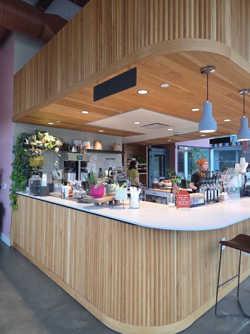 Interior of The Optimist Raleigh, specialty coffee shop in Raleigh-Durham