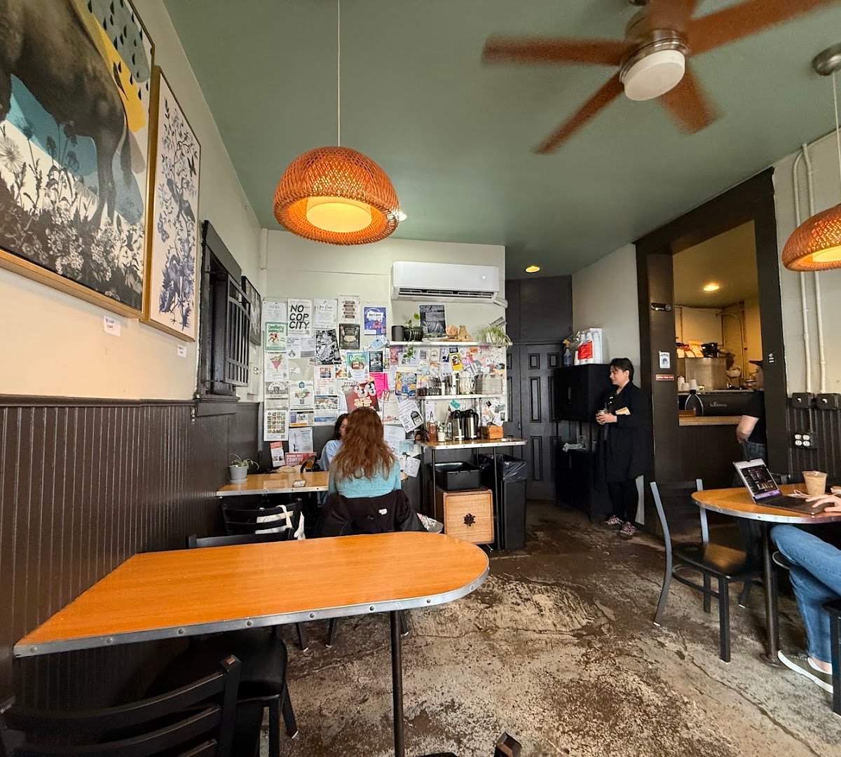 Interior of Lamplighter Coffee Roasters - Addison St, specialty coffee shop in Richmond