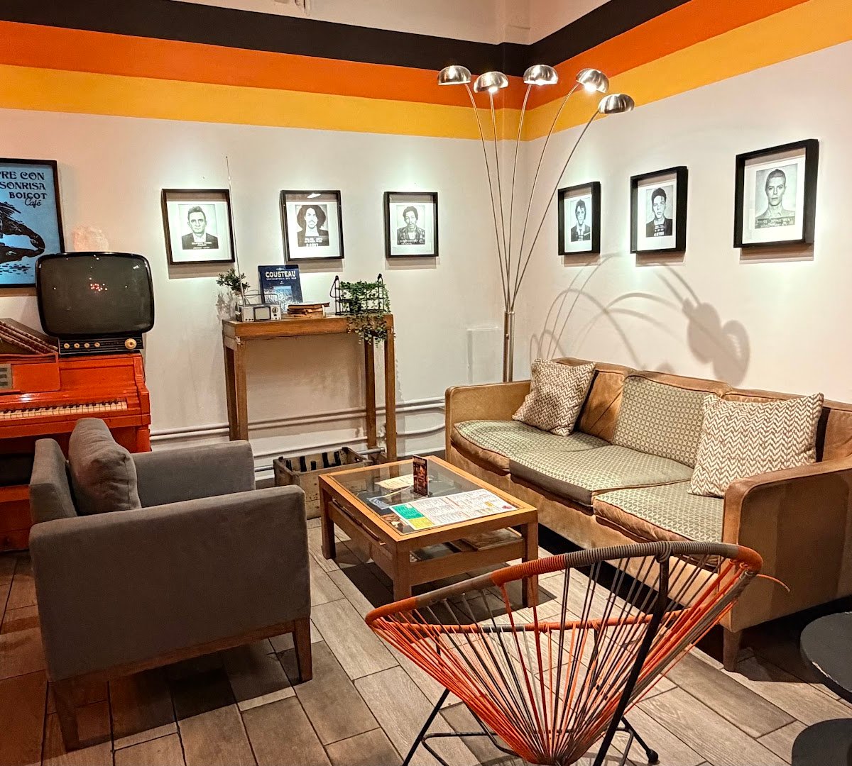 Interior of Boicot Café, specialty coffee shop in Mexico City