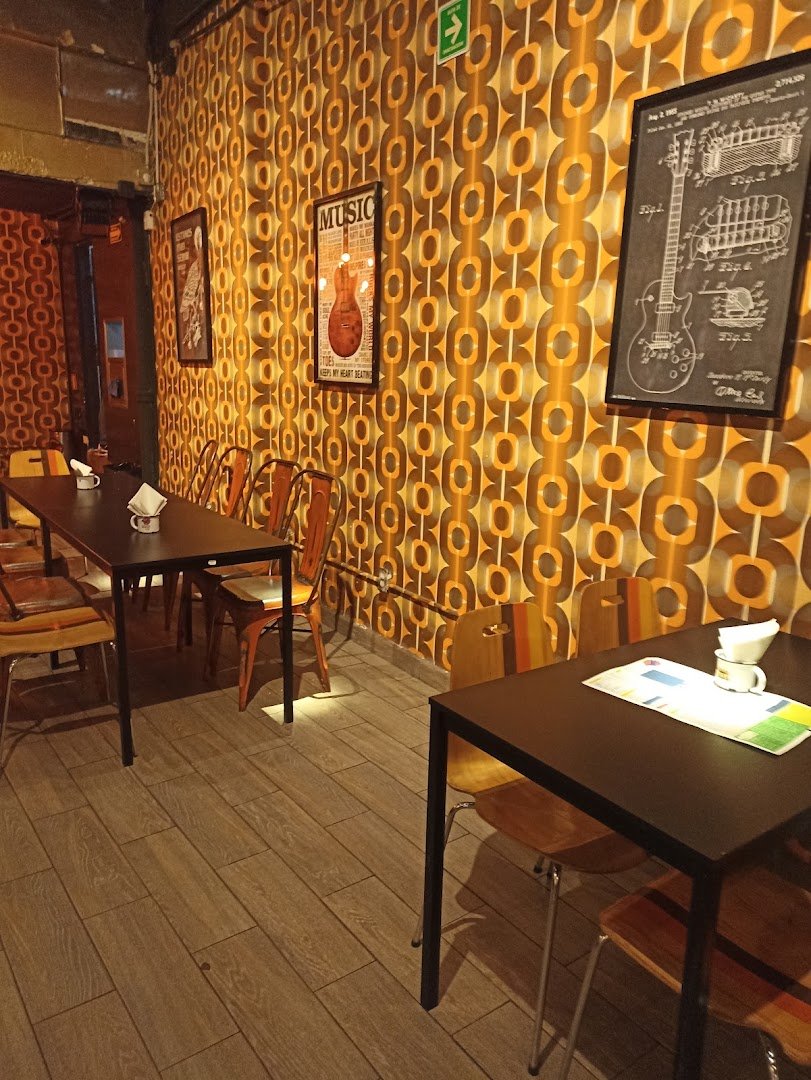 Interior of Boicot Café, specialty coffee shop in Mexico City