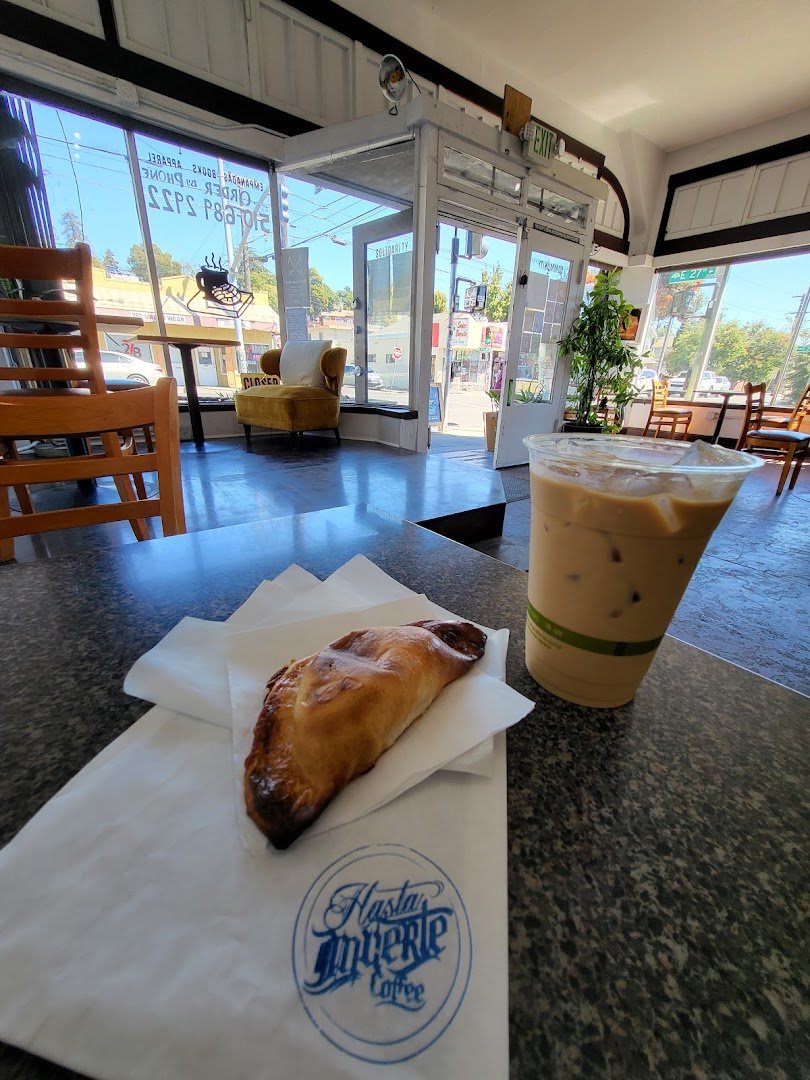 Coffee at Hasta Muerte Coffee, specialty coffee shop in Oakland