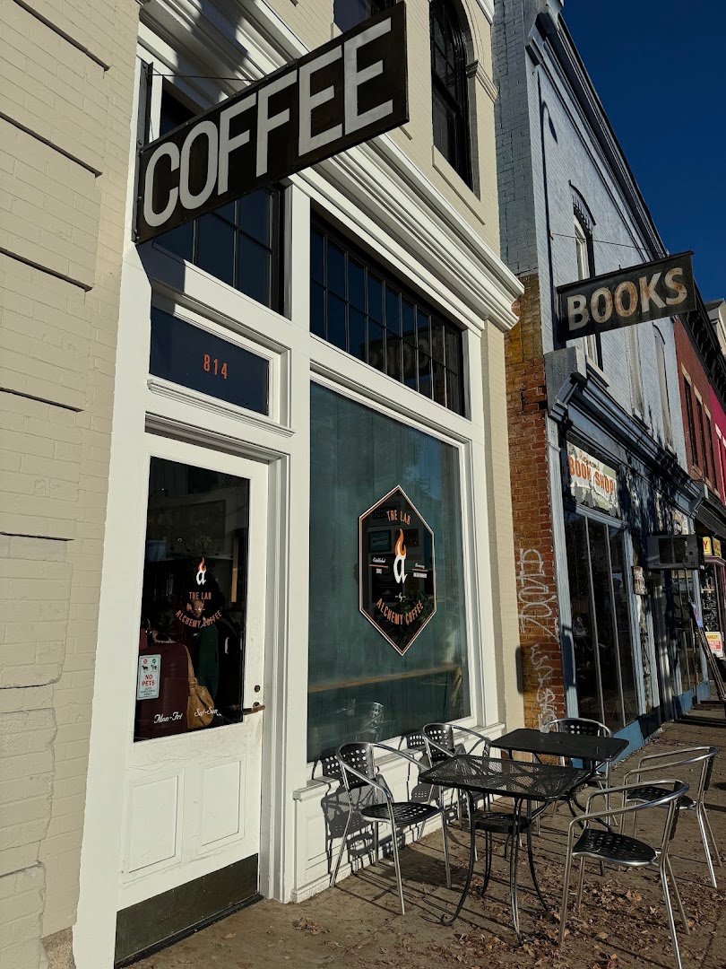 Storefront of The Lab by Alchemy Coffee, specialty coffee shop in Richmond