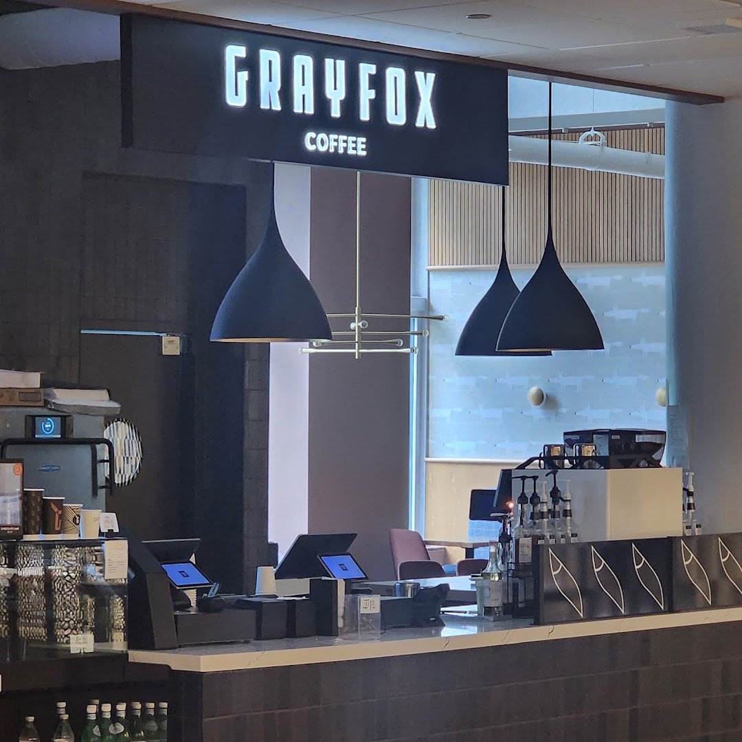 Interior of Gray Fox Coffee, specialty coffee shop in Minneapolis