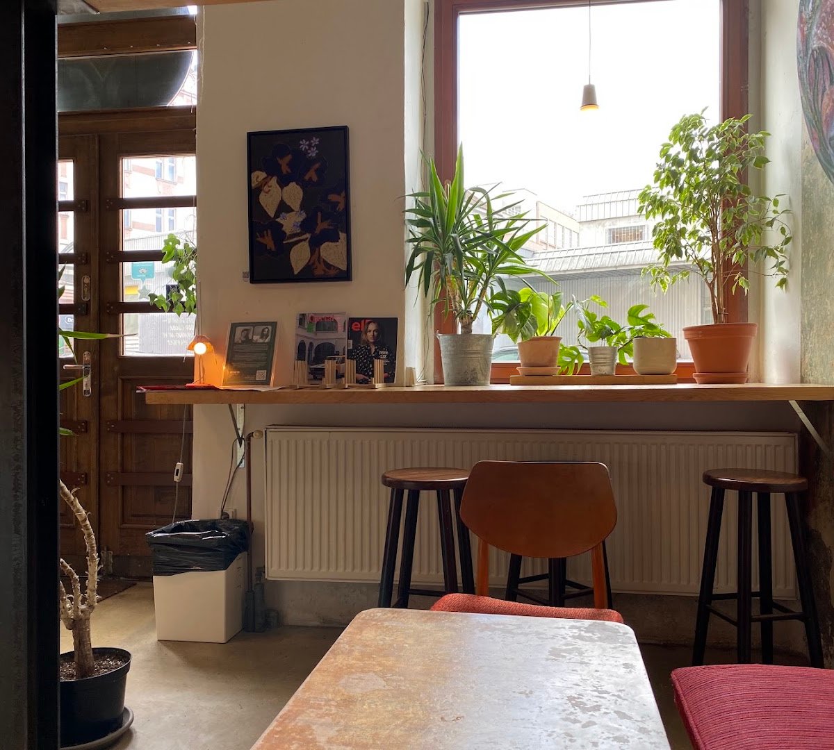 Interior of Ye's kafe | studio, specialty coffee shop in Prague
