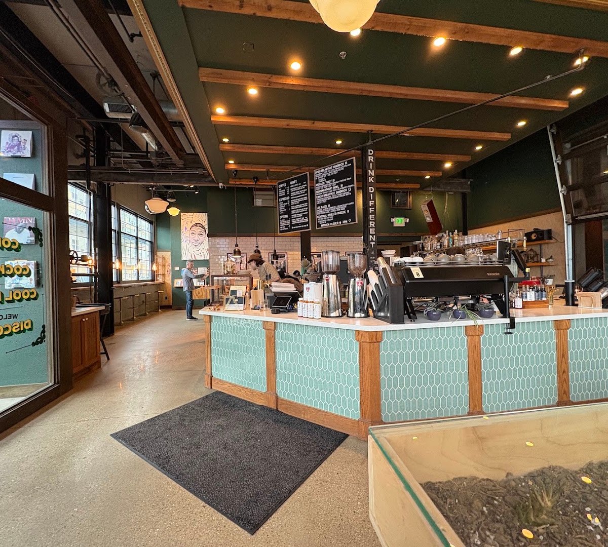 Interior of Discourse Coffee | Radio Milwaukee, specialty coffee shop in Milwaukee