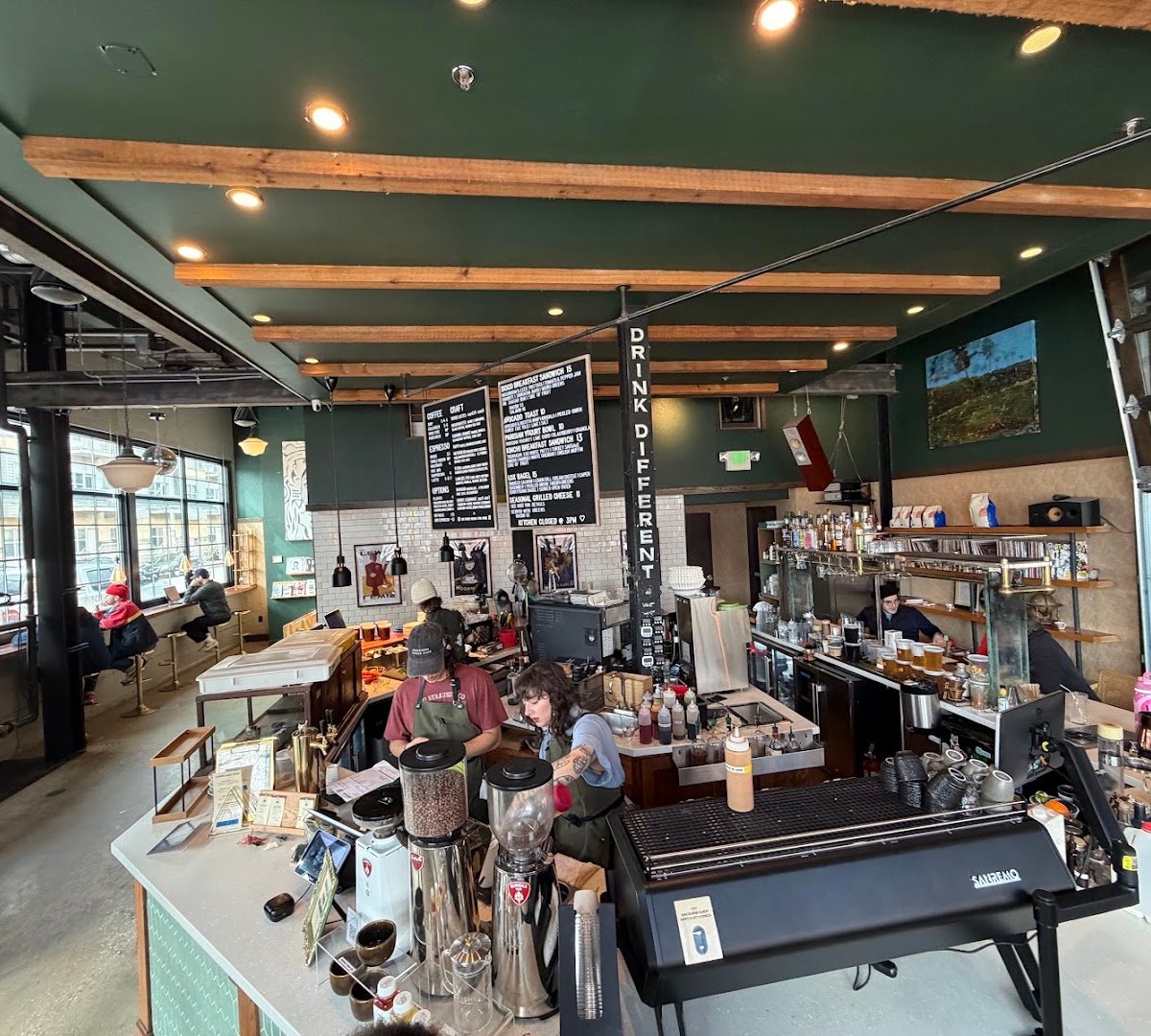 Interior of Discourse Coffee | Radio Milwaukee, specialty coffee shop in Milwaukee