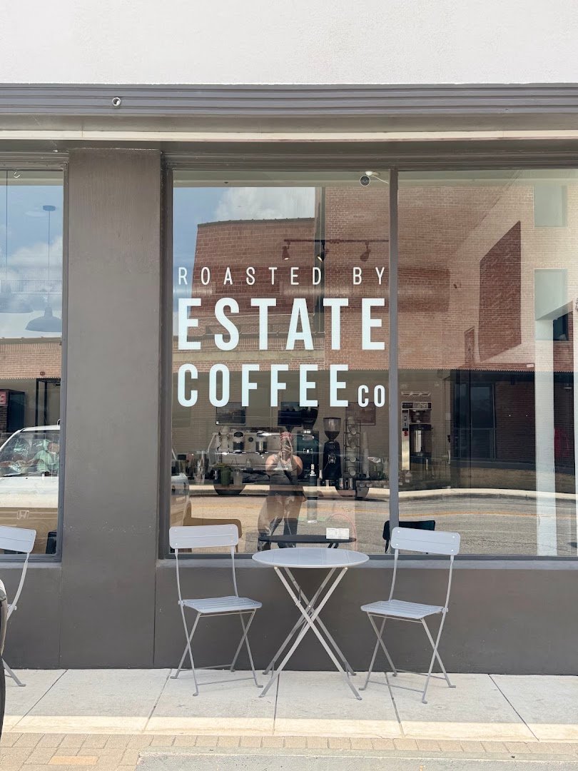 Storefront of Estate Coffee Company, specialty coffee shop in San Antonio