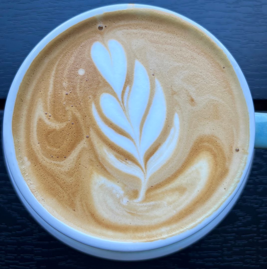 Coffee at Laughing Man Cafe, specialty coffee shop in New York