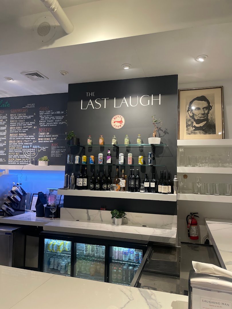 Interior of Laughing Man Cafe, specialty coffee shop in New York