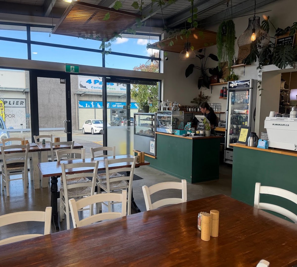 Interior of Ground Control Cafe, specialty coffee shop in Auckland