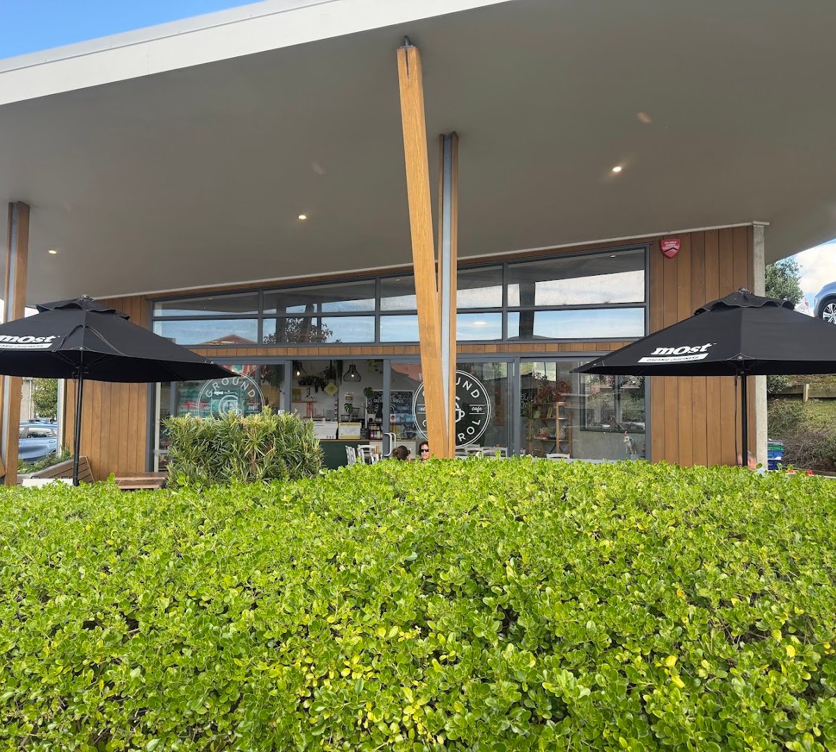 Storefront of Ground Control Cafe, specialty coffee shop in Auckland