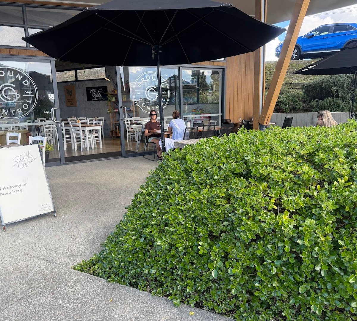 Storefront of Ground Control Cafe, specialty coffee shop in Auckland