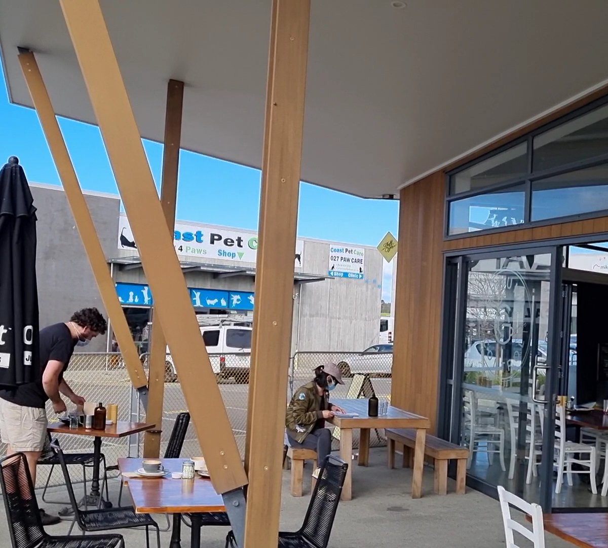 Storefront of Ground Control Cafe, specialty coffee shop in Auckland