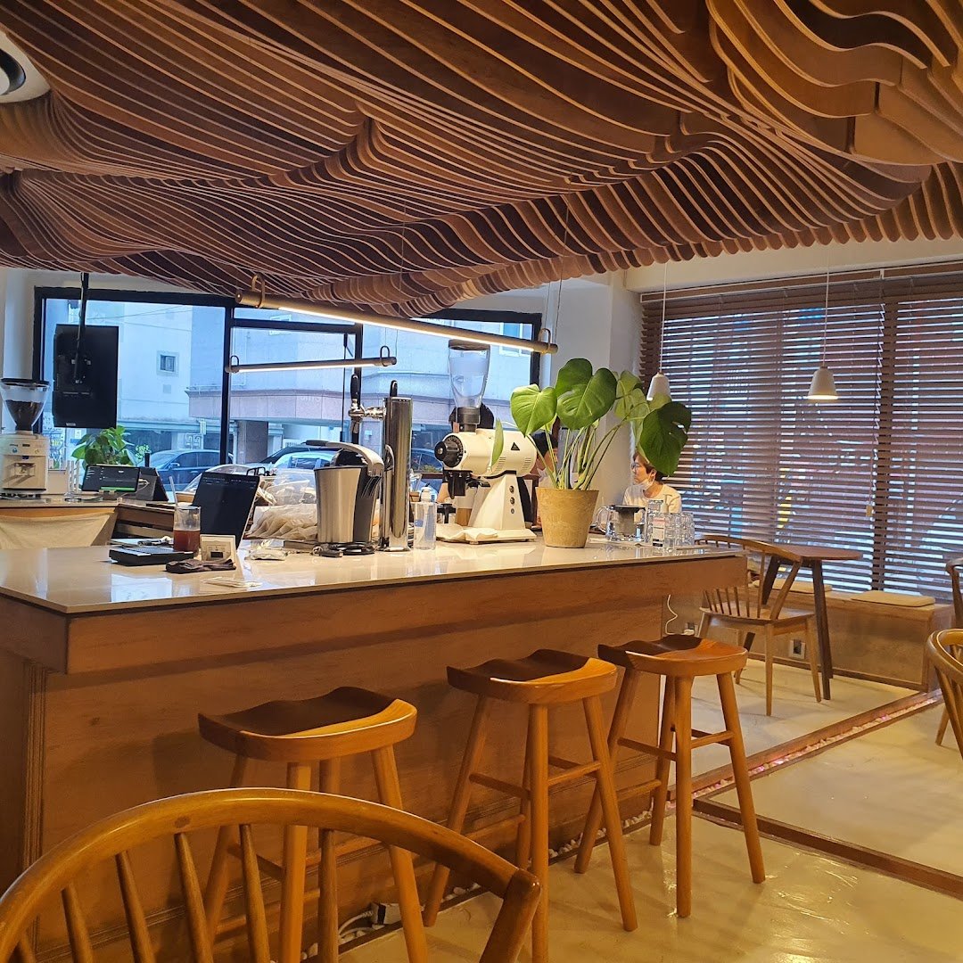 Interior of Perception, specialty coffee shop in Seoul