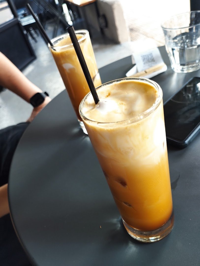 Coffee at Beans & Hops, specialty coffee shop in Athens