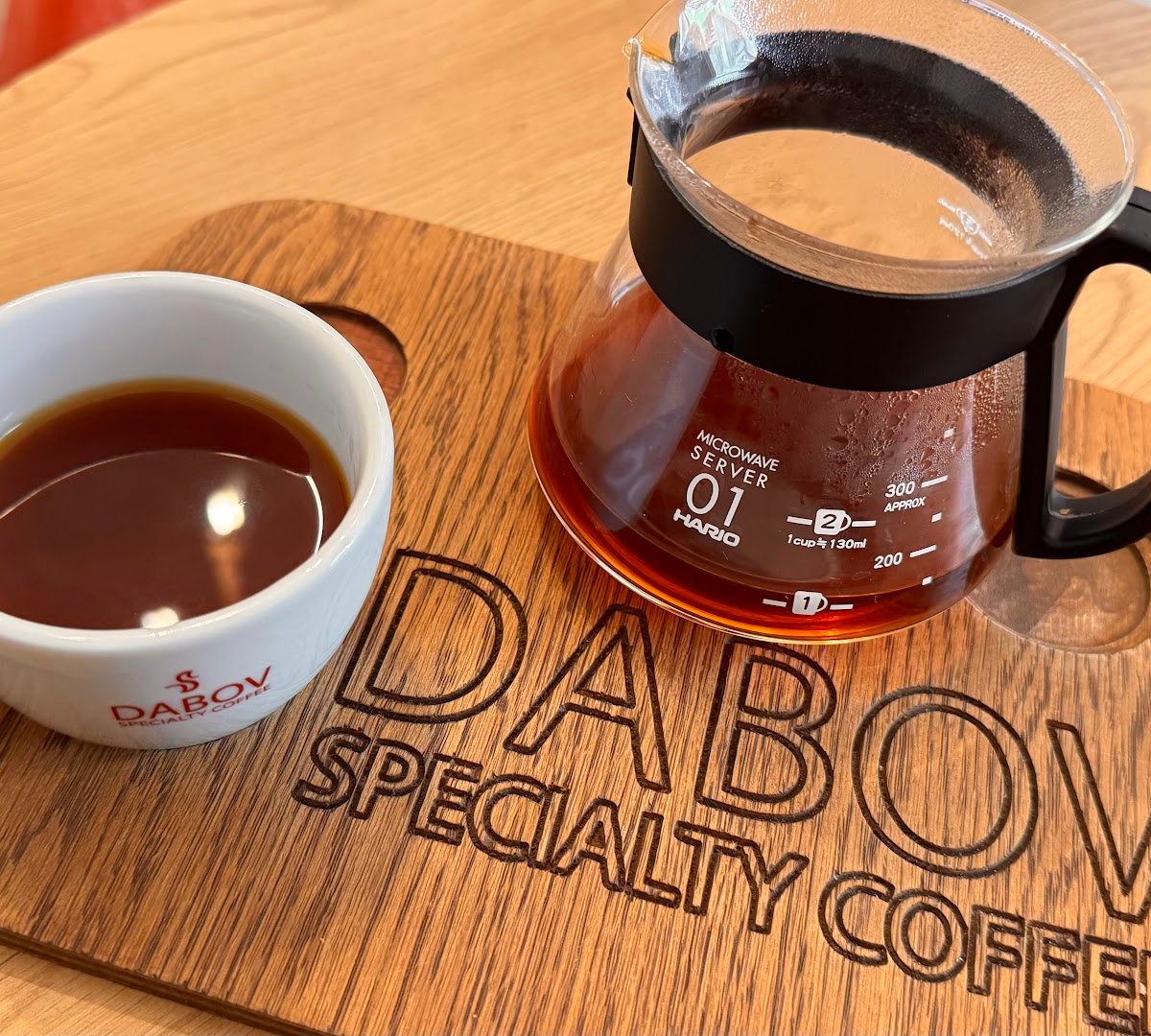 Coffee at Dabov Specialty Coffee Prague 1, specialty coffee shop in Prague