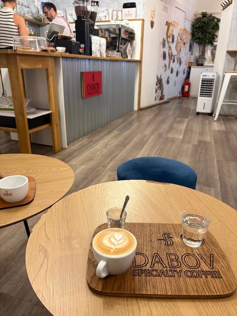 Interior of Dabov Specialty Coffee Prague 1, specialty coffee shop in Prague