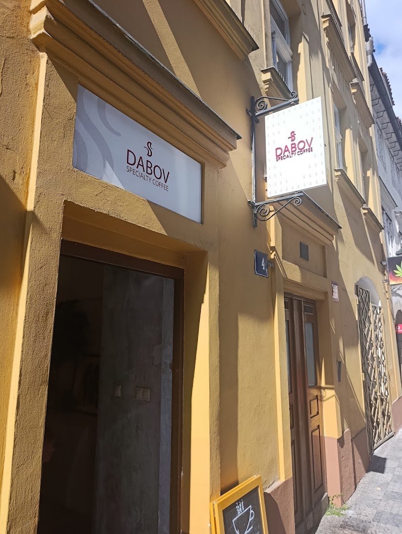 Storefront of Dabov Specialty Coffee Prague 1, specialty coffee shop in Prague