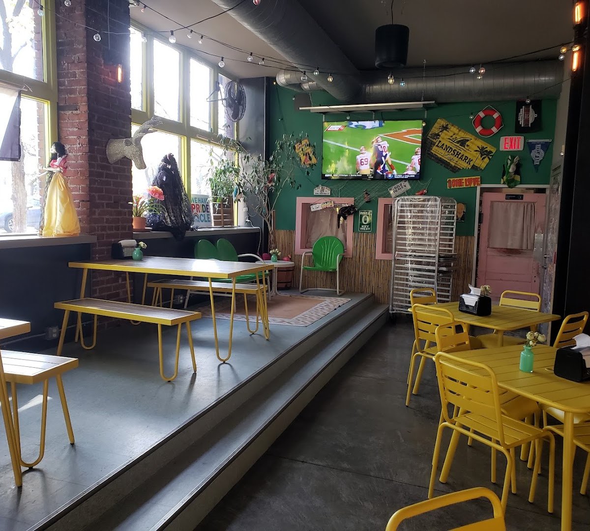 Interior of Brewnuts, specialty coffee shop in Cleveland