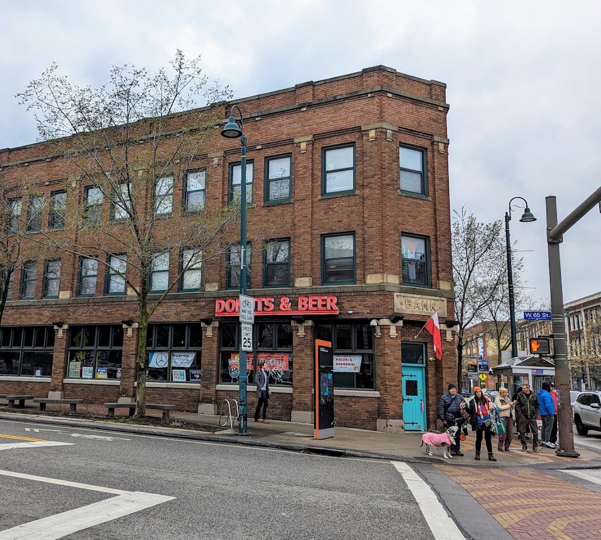 Storefront of Brewnuts, specialty coffee shop in Cleveland