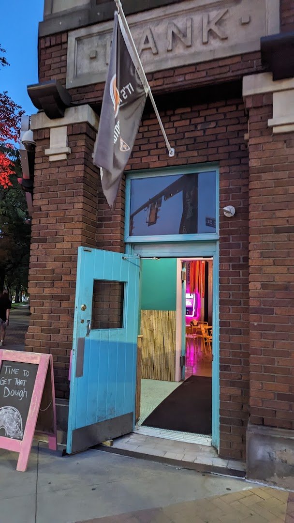 Storefront of Brewnuts, specialty coffee shop in Cleveland